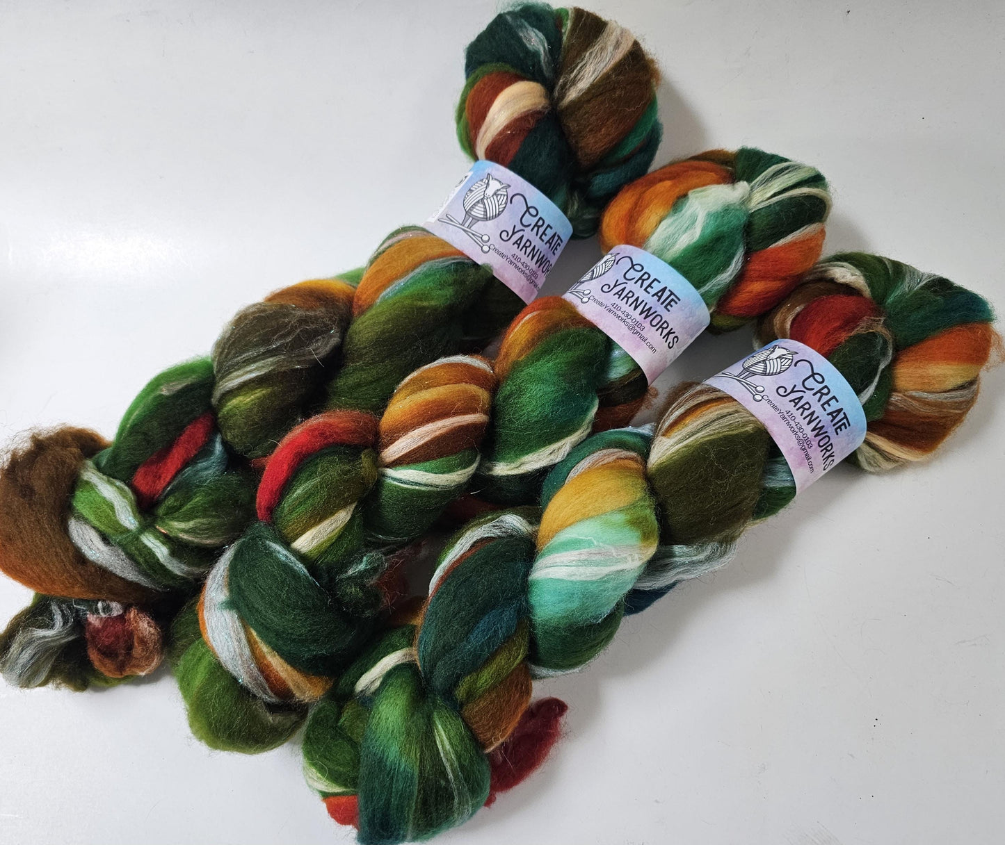 Tortoise Shell in Superwash Merino & Stellina Blend 4oz braid
