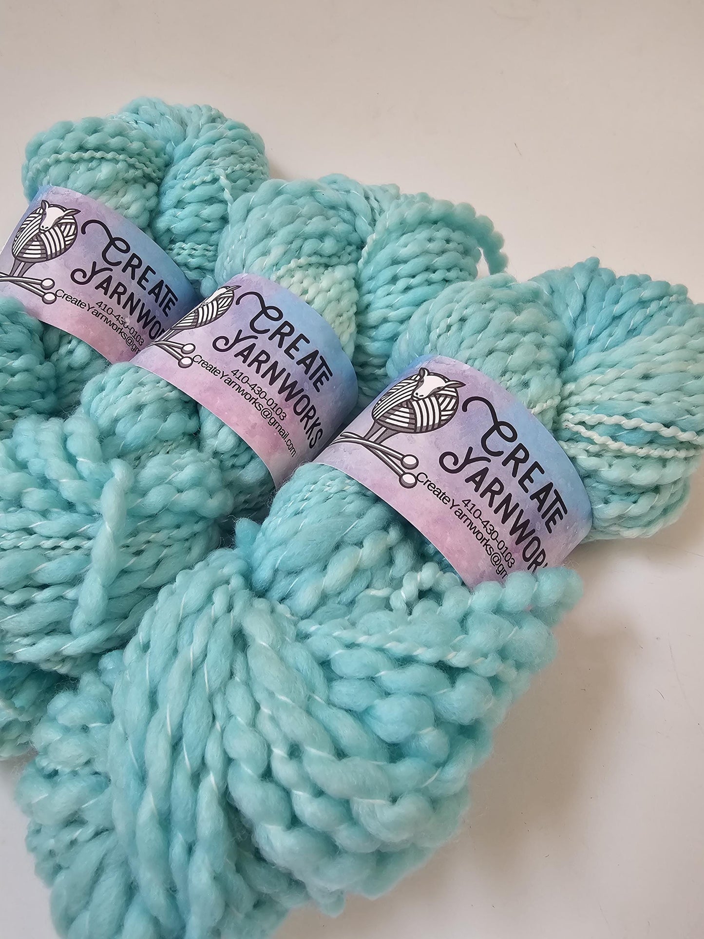 Breakfast at Tiffany's in Thick n Thin 100% Superwash Merino Bulky Yarn