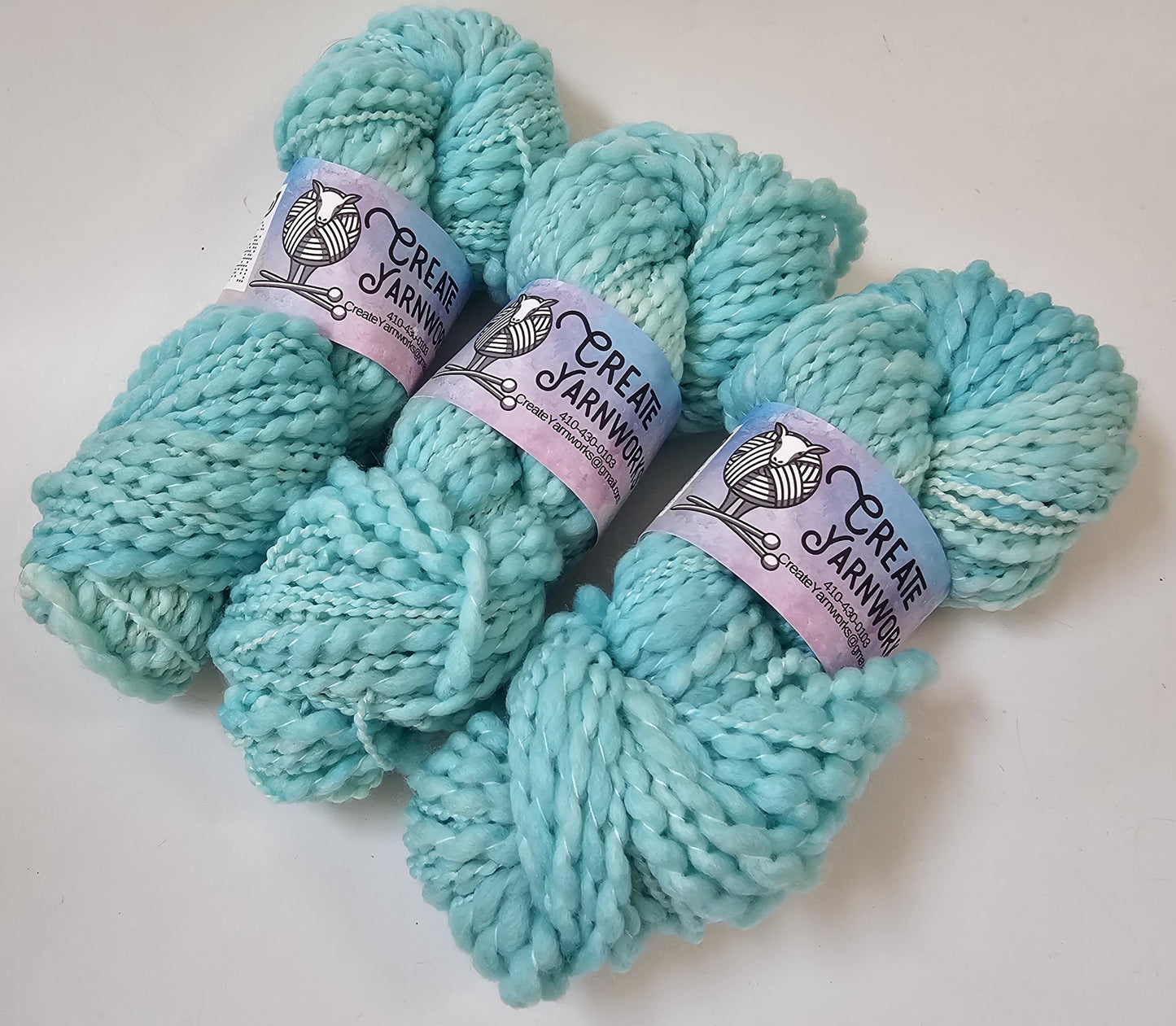 Breakfast at Tiffany's in Thick n Thin 100% Superwash Merino Bulky Yarn