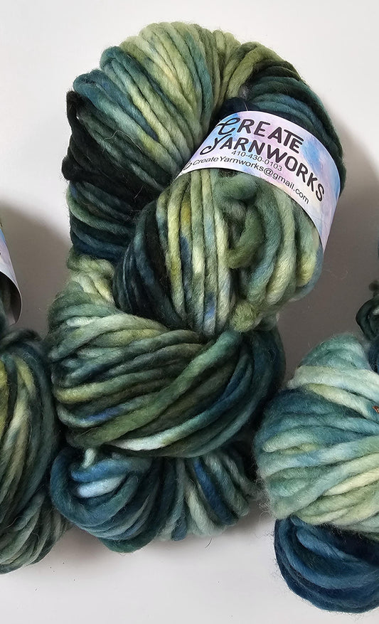 Oceans Deep in 100% Superwash Merino Super Bulky Yarn