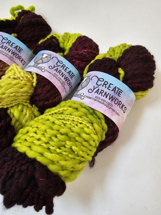 Wicked in Thick n Thin 100% Superwash Merino Bulky Yarn