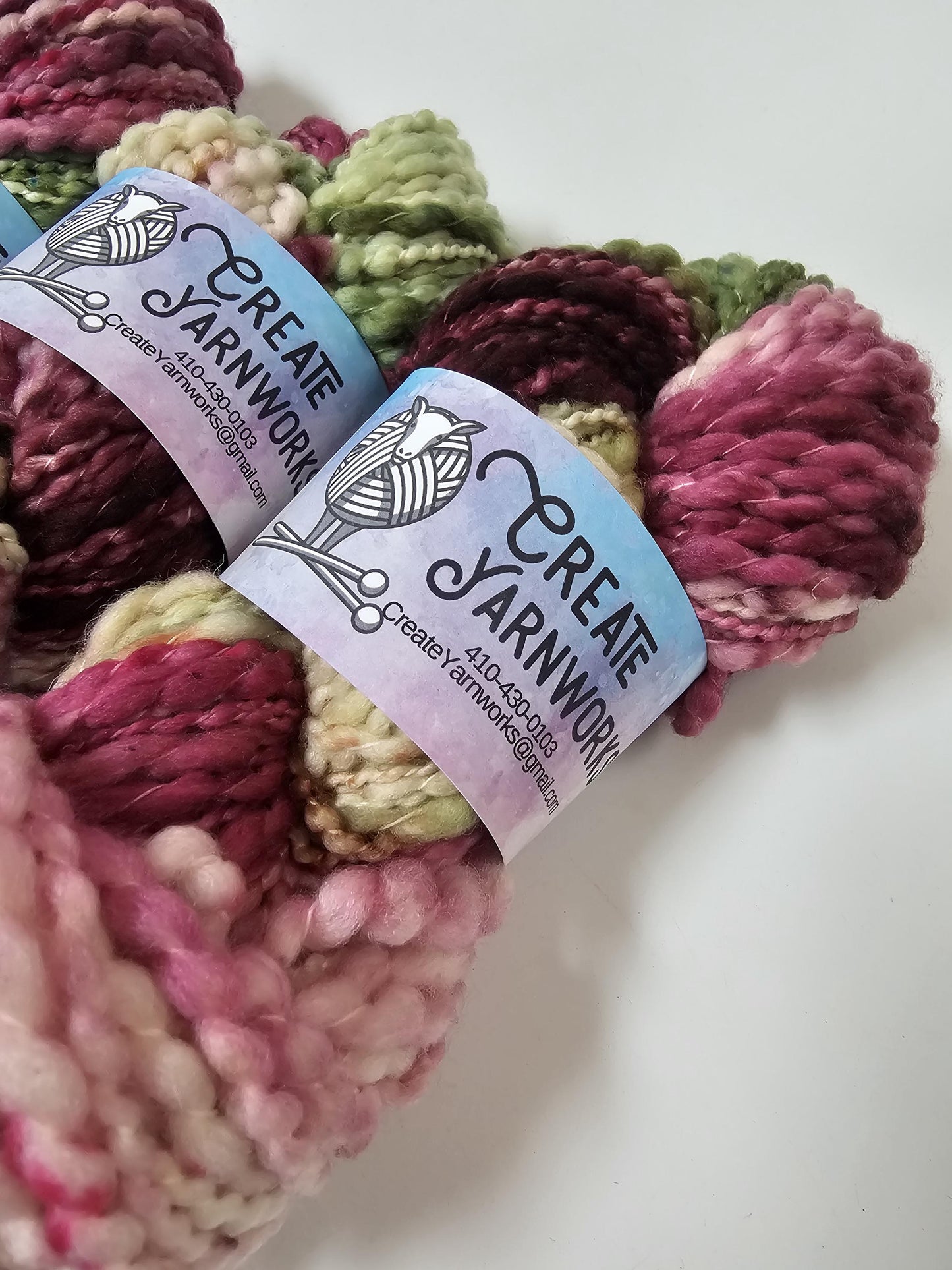 Rose Garden in Thick n Thin 100% Superwash Merino Bulky Yarn