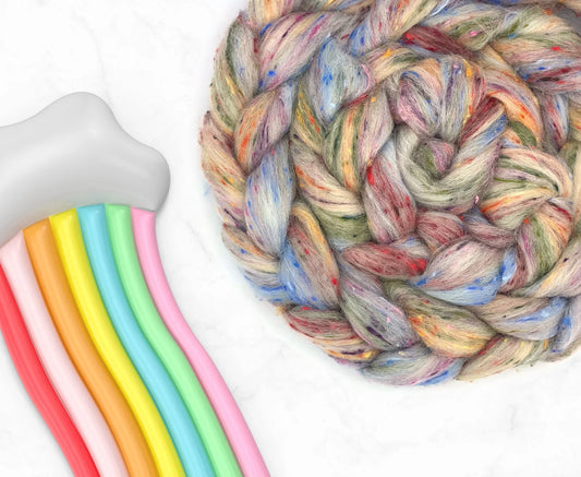 Rainbow Drops Limited Edition Top Roving