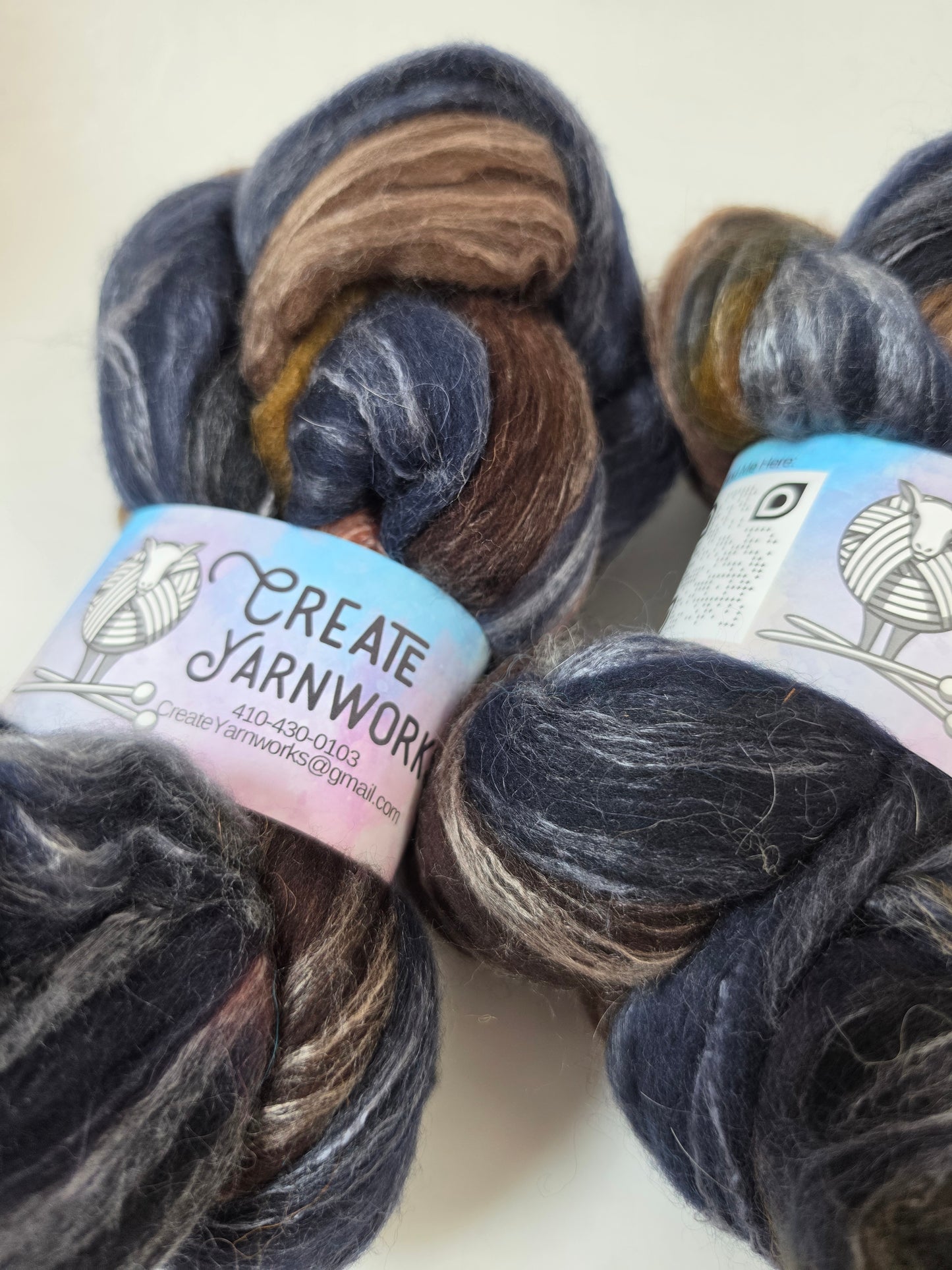 I Wanna Be a Cowboy in Cormo/ Rose Fiber/ Baby Alpaca custom blend Top 4oz braid