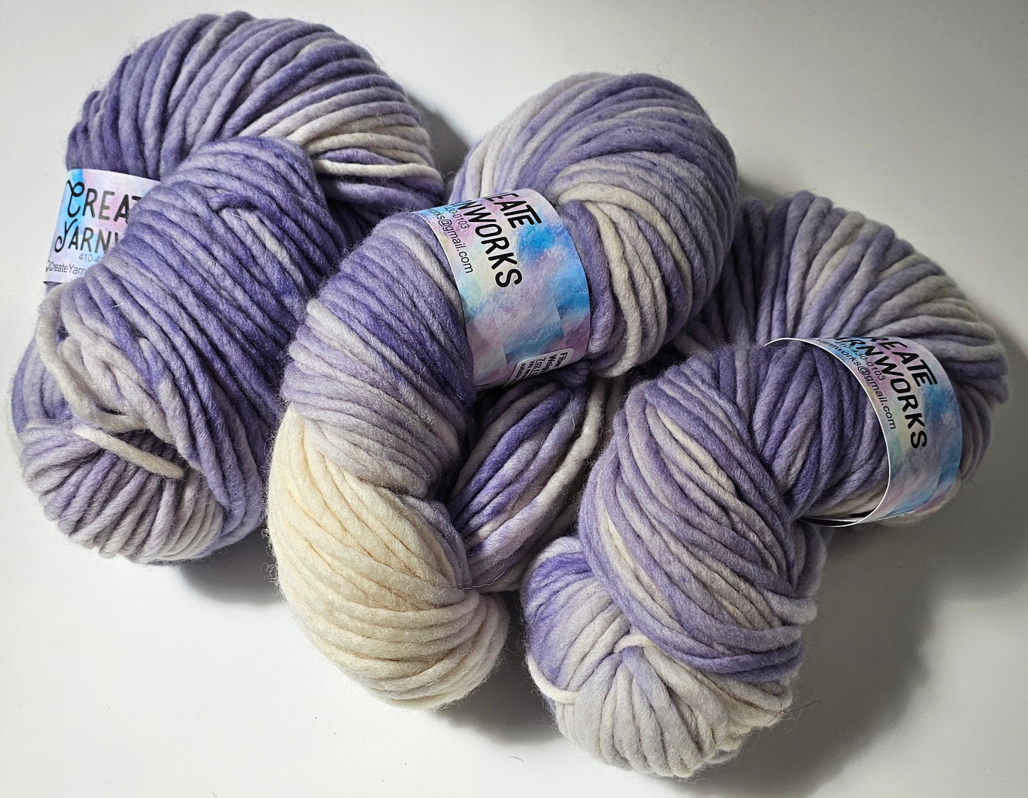 Lavender in 100% Superwash Merino Super Bulky Yarn