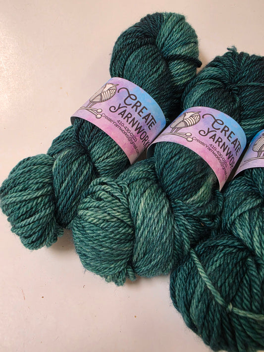 Forest in Superwash Bluefaced Leicester (BFL) Worsted Weight Yarn