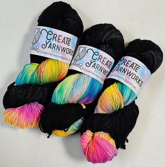 80's Remix in Superwash Merino/Nylon (85/15) Blend Fingering Weight Yarn - Preorders