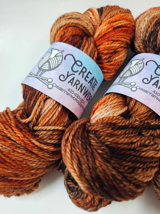 Amber Rose in Superwash Merino Worsted Weight Yarn