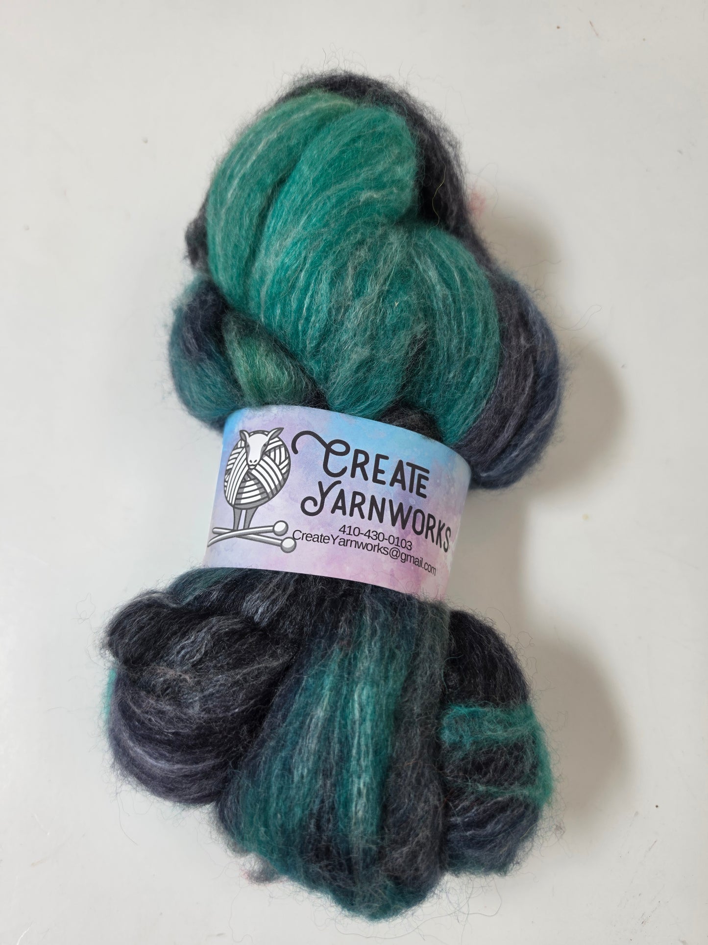 Mermaid's Tide in BFL, Rose Fiber and Baby Alpaca Top Roving Blend 4oz braid