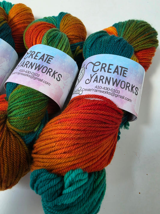 Tortoise Shell in Superwash Merino Blend DK Weight Yarn
