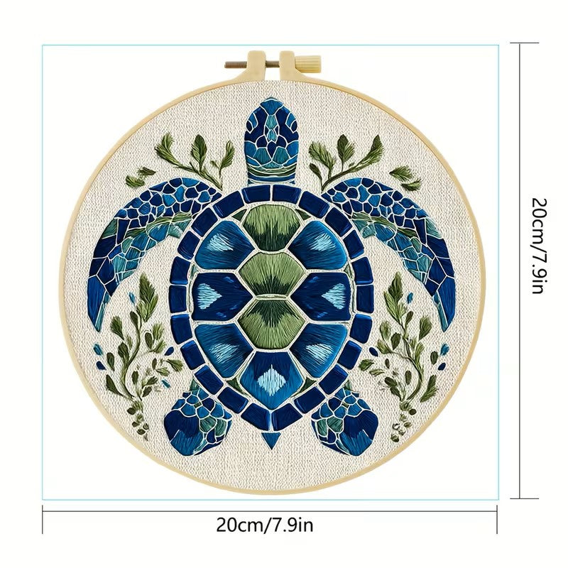 Sea Turtle Embroidery Kit