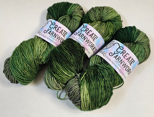 Mossy in Superwash Merino/Nylon (85/15) Blend Fingering Weight Yarn
