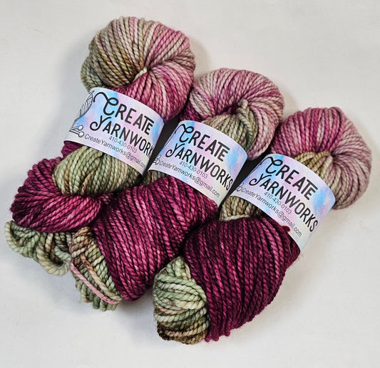 Rose Garden in 100% Superwash Merino Bulky Yarn