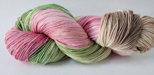 Rose Garden in Superwash Merino/Nylon (85/15) Blend Fingering Weight Yarn