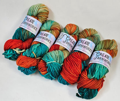 Tortoise Shell in 100% Superwash Merino Bulky Yarn