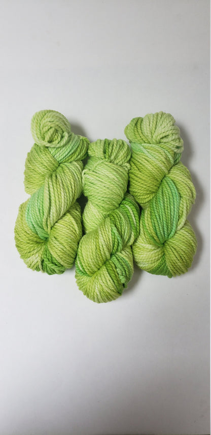 Grinch in 100% Superwash Merino Bulky Yarn