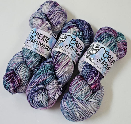 Jazzercise in Superwash Merino/Nylon (85/15) Blend Fingering Weight Yarn
