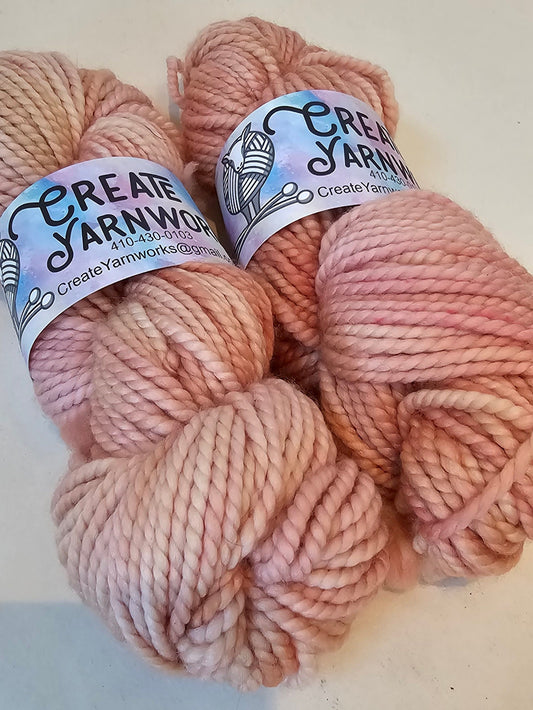 Broken Peach in 100% Superwash Merino Bulky Yarn