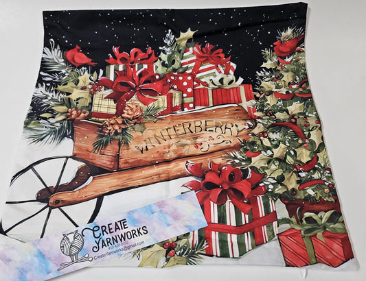 Special - Decorative 18"x18" Pillow - Sleigh in the Snow