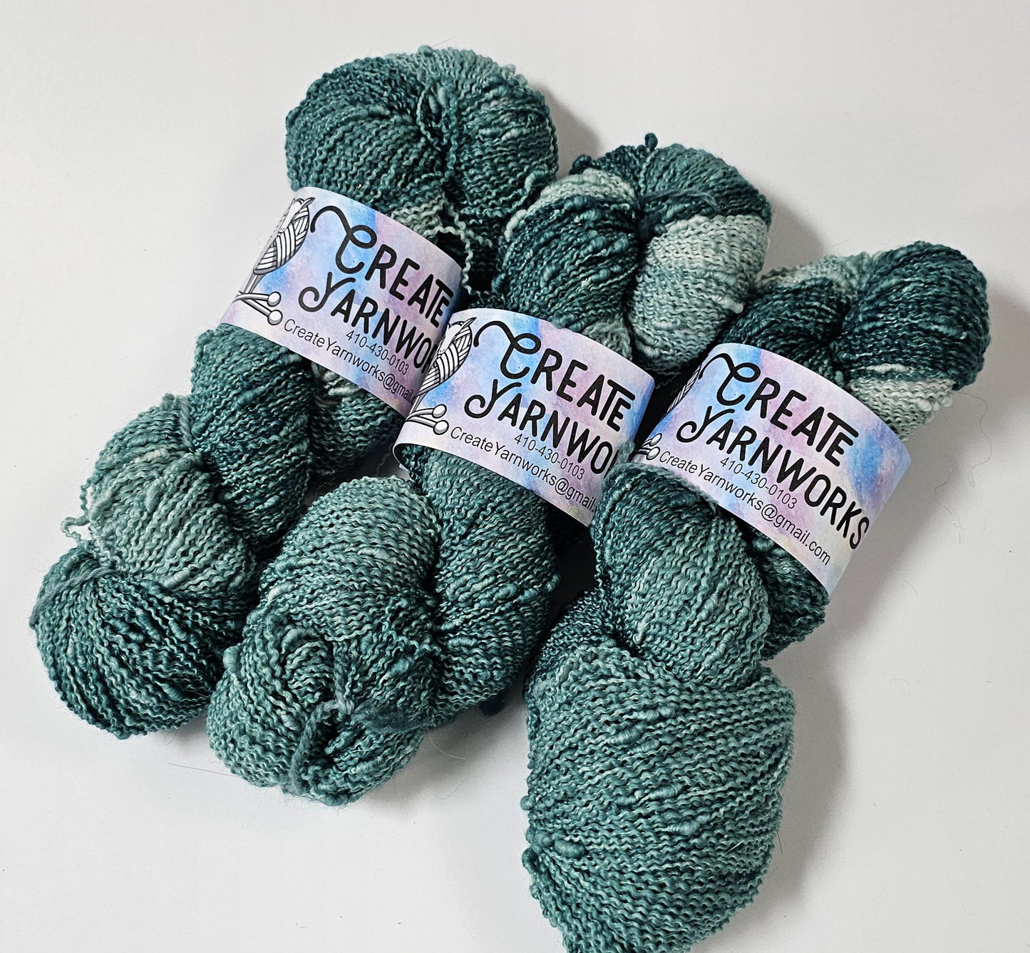 Forest in Slub Superwash Merino/Nylon (90/10) Blend Fingering Weight Yarn