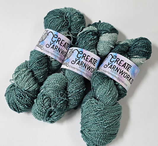 Forest in Slub Superwash Merino/Nylon (90/10) Blend Fingering Weight Yarn