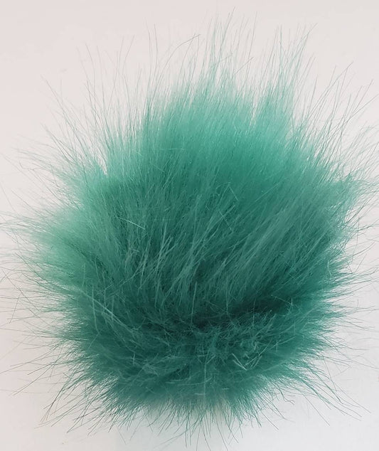 Faux Fur Pom Pom - Green