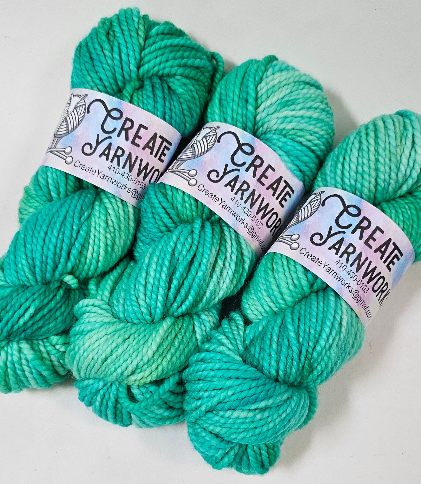Seaglass in 100% Superwash Merino Bulky Yarn