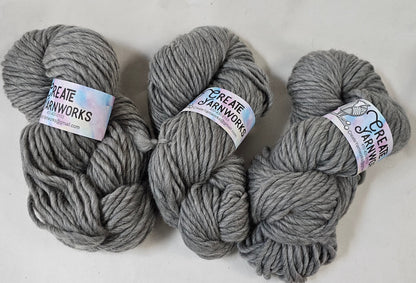 Naked Grey in 100% Merino Super Bulky Yarn