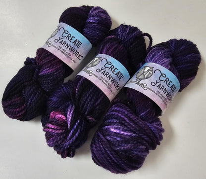 Purples in 100% Superwash Merino Bulky Yarn