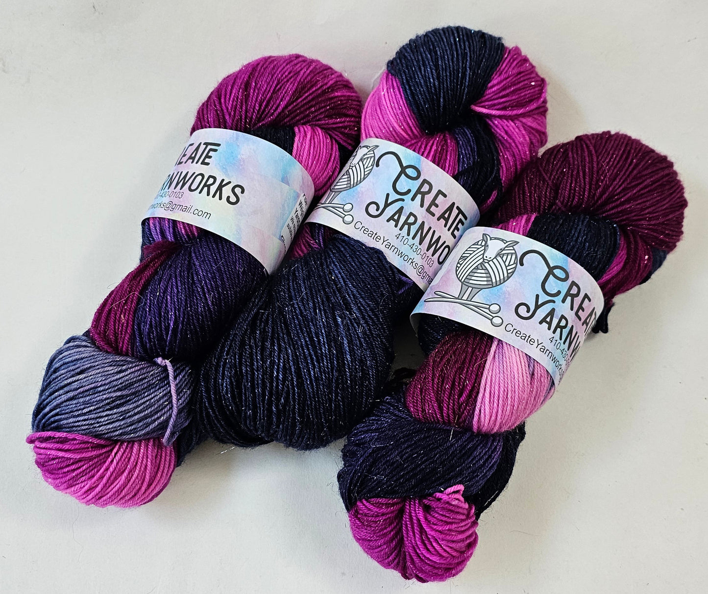 Aurora in Gold Sparkle Superwash Merino Blend Fingering Weight Yarn