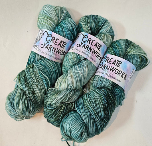 Oceans Deep in Superwash Merino/Nylon (85/15) Blend Fingering Weight Yarn
