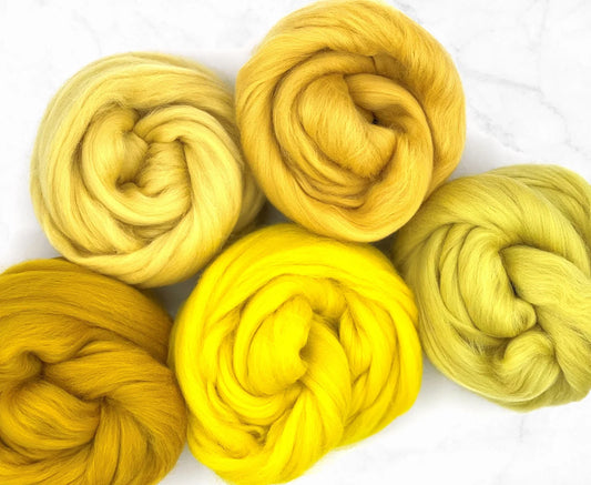 Goldilocks in 23 micron Merino Fiber for Needle Felting, Wet Felting or Spinning