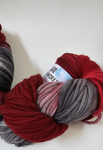 Crimson Slate in 100% Superwash Merino Super Bulky Yarn