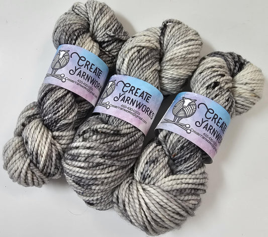 Stormy Skies in 100% Superwash Merino Bulky Yarn