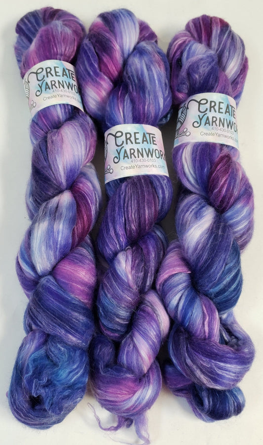 Lavender in Merino/Milk Fiber 67/33 blend Top 4oz braid