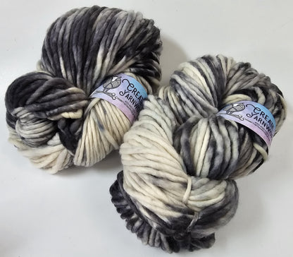 Stormy Skies in 100% Superwash Merino Super Bulky Yarn