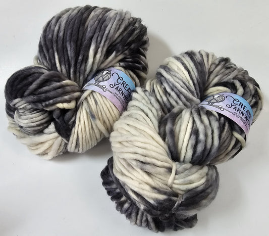 Stormy Skies in 100% Superwash Merino Super Bulky Yarn