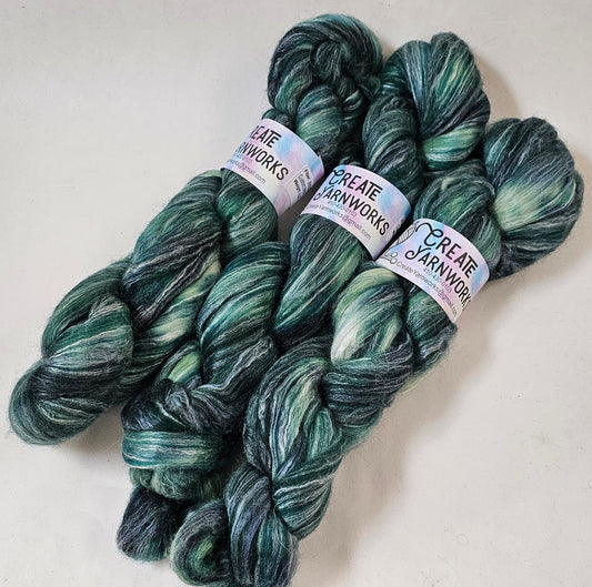 Forest in Merino/Milk Fiber 67/33 blend Top 4oz braid