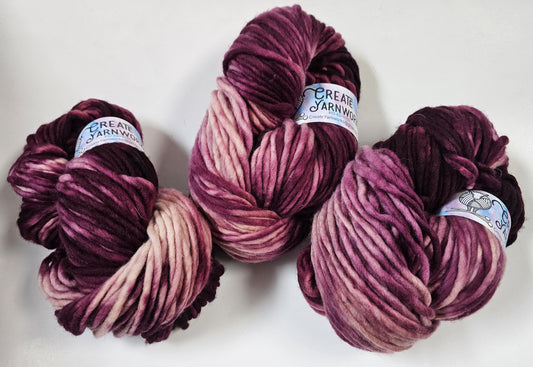 Wine Country in 100% Superwash Merino Super Bulky Yarn