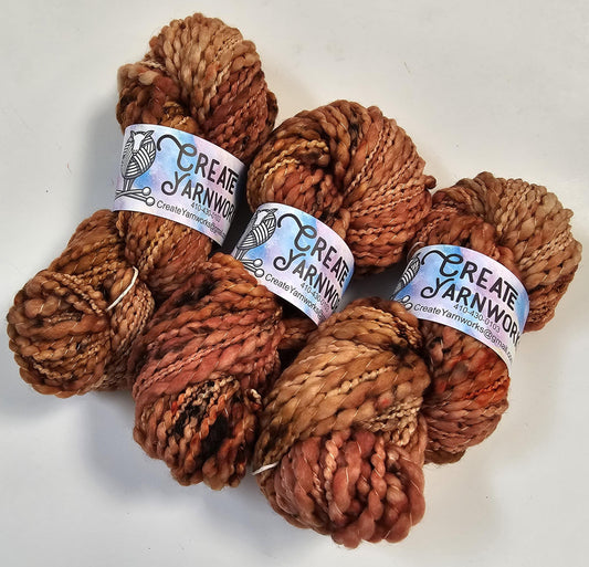 Amber Rose in Thick n Thin 100% Superwash Merino Bulky Yarn