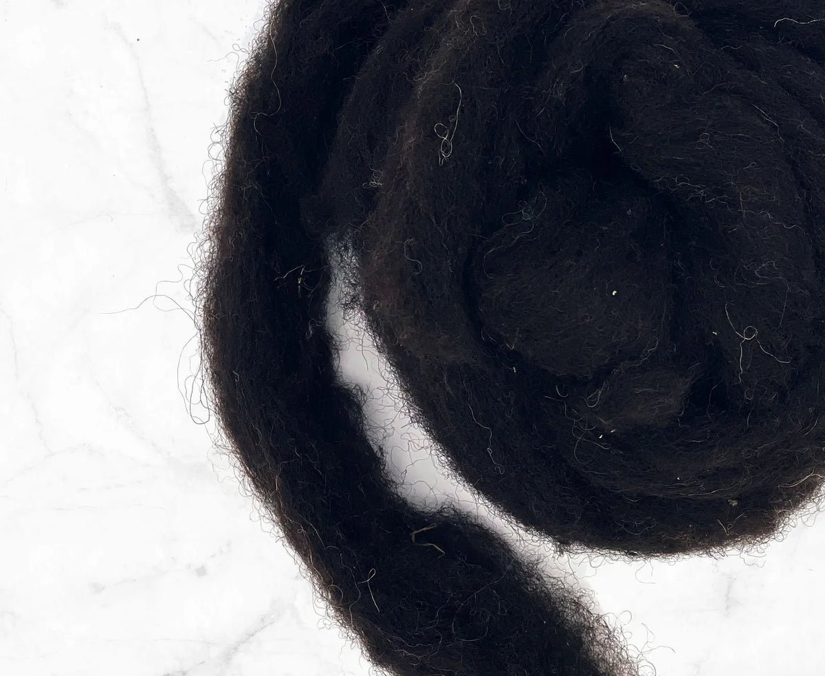 Black Core Wool for Needle Felting