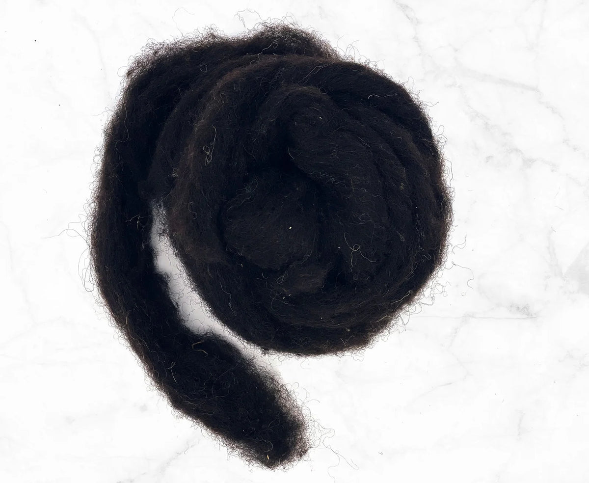 Black Core Wool for Needle Felting