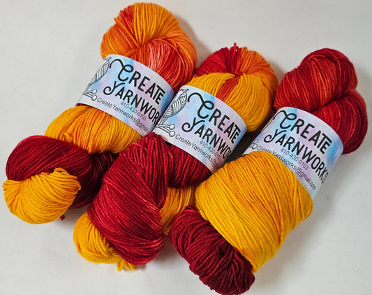Some Like It Hot! in Superwash Merino/Nylon (85/15) Blend Fingering Weight Yarn