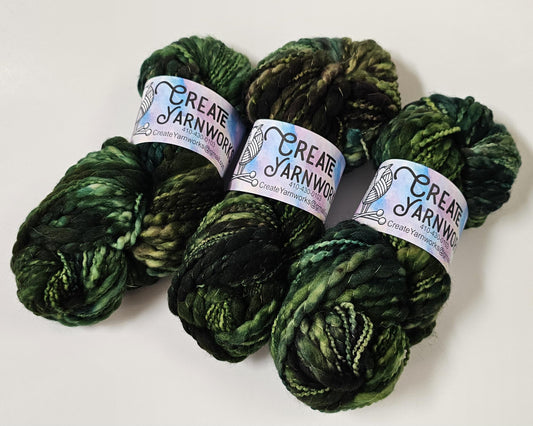 Mossy in Thick n Thin 100% Superwash Merino Bulky Yarn