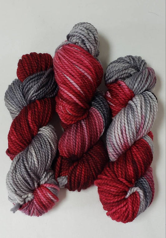 Crimson Slate in 100% Superwash Merino Bulky Yarn