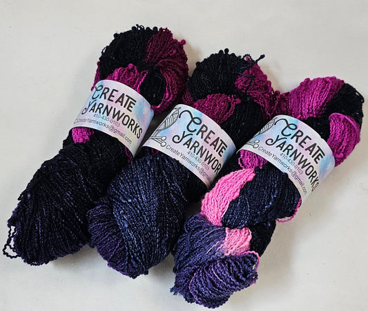 Aurora in Slub Superwash Merino/Nylon (90/10) Blend Fingering Weight Yarn