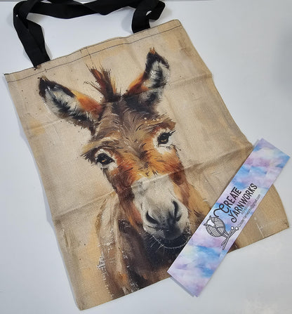 Donkey! Large Project Bag - Tote with Handles