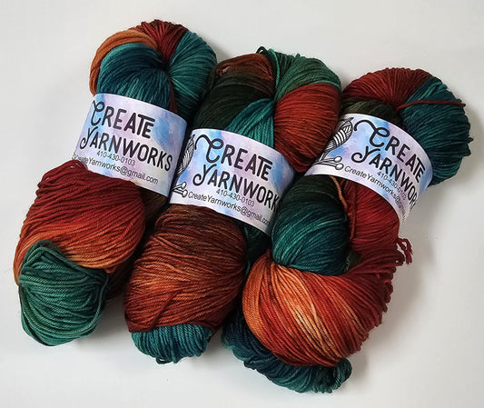 Tortoise Shell in Superwash Merino/Nylon (85/15) Blend Fingering Weight Yarn