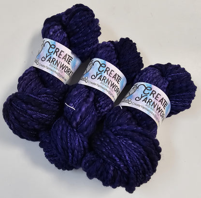 Purples in Thick n Thin 100% Superwash Merino Bulky Yarn
