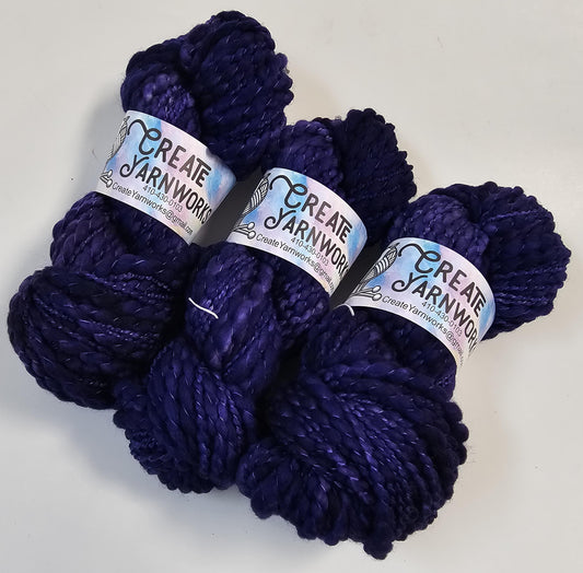 Purples in Thick n Thin 100% Superwash Merino Bulky Yarn